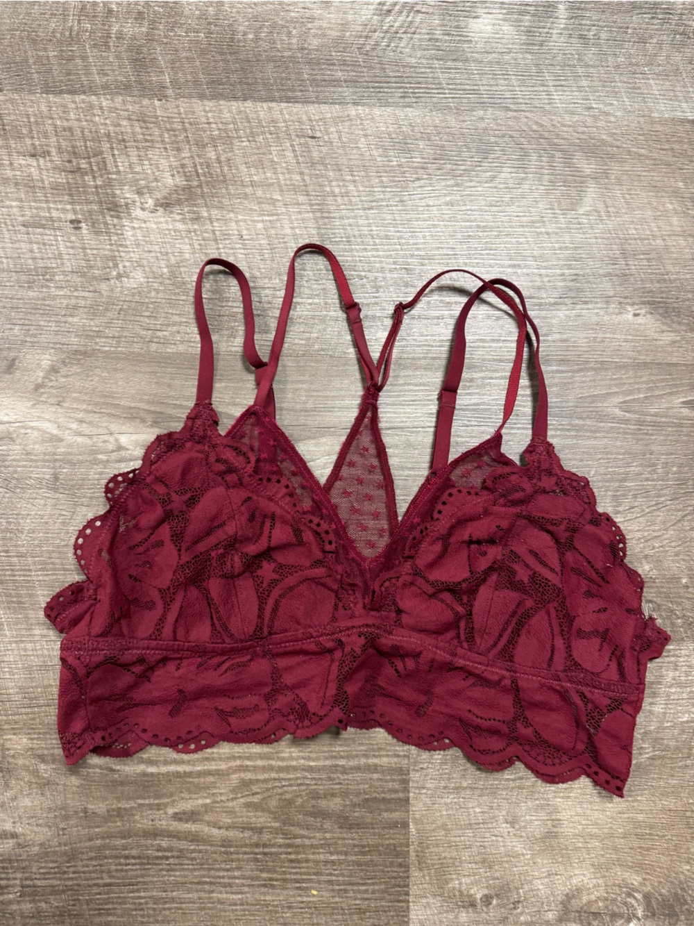 Aerie Layered Lace Bralette Large